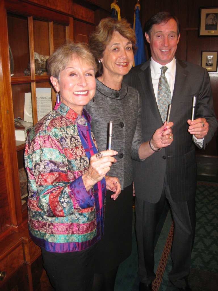 Rep. Carolyn Tomei, Mult. County Commissioner Diane McKeel and Portland Commission Dan Saltzman