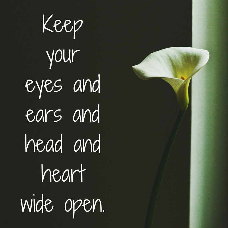 keep your heart open